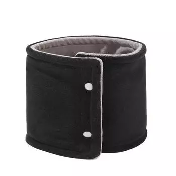 Мужская и женская зимняя теплая флисовая подкладка для шеи, двусторонняя застежка-кнопка, утеплитель для шеи, универсальный чехол для защиты от холода и спорта на открытом воздухе