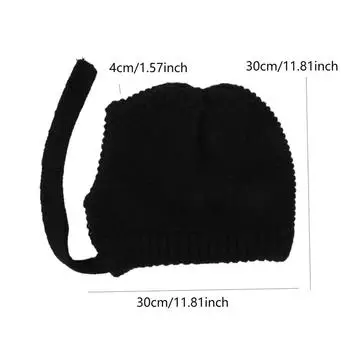 Мужская и женская зимняя утолщенная теплая шапка из овечьего флиса Lei Feng Cap Outdoor Cycling Ear Protection Cap One Size чёрный