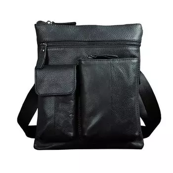 Мужская качественная кожаная сумка через плечо, повседневная модная сумка через плечо, школьная сумка для студентов университета