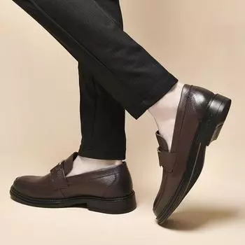 Мужская качественная обувь из воловьей кожи, британские деловые мужские модельные туфли из мягкой кожи из натуральной кожи 38 чёрный