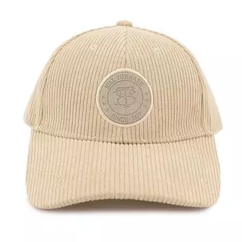 Мужская кепка BILL TORNADE из рубчатой ткани с логотипом-гербом бежевый