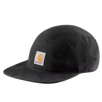 Мужская кепка Carhartt Canvas 5 Panel One Size, черная, чёрный