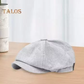 Мужская кепка газетчика весна-осень ретро-берет восьмиугольная кепка в английском стиле уличная кепка теплая холодная погодная шапка женская кепка художника для походов кофейный