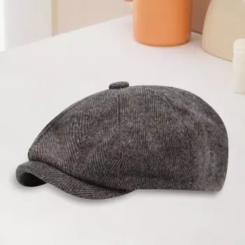 Мужская кепка газетчика весна-осень ретро-берет восьмиугольная кепка в английском стиле уличная кепка теплая холодная погодная головной убор женская кепка художника для походов и путешествий