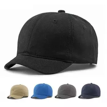 Мужская кепка с короткими полями, весна-лето, тонкая хлопковая кепка, бейсболка, женская шляпа с солнцезащитным козырьком, шляпа для рыбалки, кепка с козырьком темно-синий