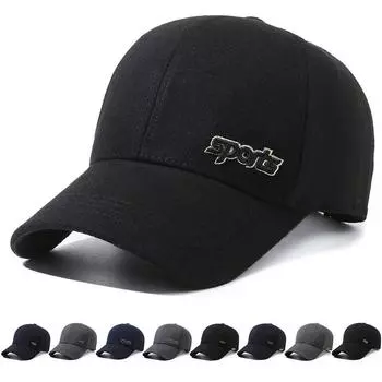 Мужская кепка среднего возраста, весенне-осенняя бейсболка, солнцезащитная кепка для улицы, козырек от солнца, шляпы для рыбалки Iron Standard чёрный