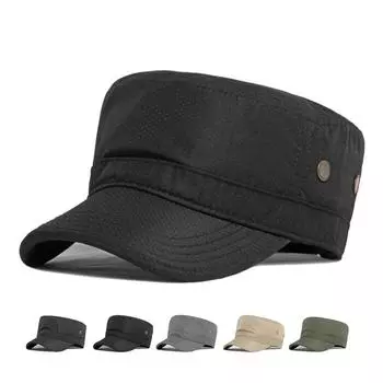 Мужская кепка в стиле милитари, весна-лето, армейская плоская кепка, кепка в стиле ретро, уличная шляпа от солнца, кепка капитана с козырьками, бейсболка Trucker Snapback 55-59cm серый