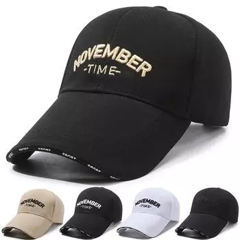 Мужская кепка, весна-лето, бейсбольная кепка с вышивкой букв, женская шляпа с длинными полями и солнцезащитным козырьком белый