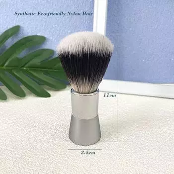 Мужская кисточка для бритья бороды Парикмахерская Мужская борода для лица Чистка ухода за волосами Инструмент для бритья серебряный