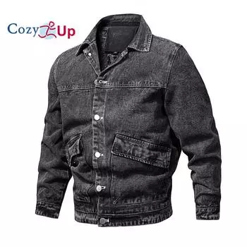 Мужская классическая джинсовая куртка Cozy Up Trucker M чёрный