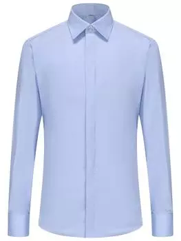 Мужская классическая рубашка со скрытыми пуговицами во французском стиле, однотонные рубашки с отложным воротником и длинными рукавами для вечеринки, свадьбы, весны и осени, деловой деятельности 39 красный