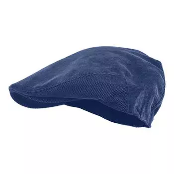 Мужская классическая твидовая шерстяная шляпа Newsboy Ivy с узором «елочка» One Size тёмно-синий