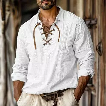 Мужская клетчатая рубашка S белый