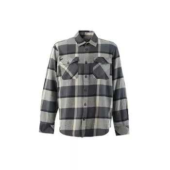 Мужская клетчатая рубашка с карманами цвета индиго