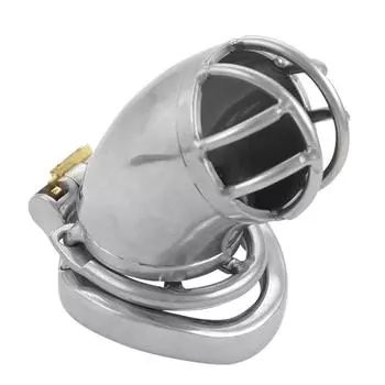 Мужская клетка с шипами, кольцевая клетка, поясной замок с цилиндром, цвет серебристый, целомудрие 40mm