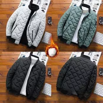 Мужская короткая хлопковая куртка с воротником-стойкой, осень 2024 г. — корейский стиль, модная, легкая, в стиле милитари. L чёрный