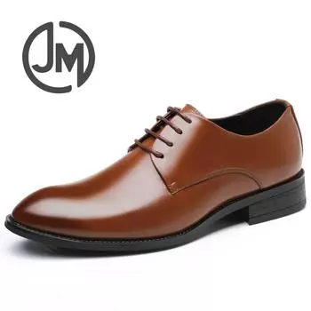 Мужская кожаная кожаная обувь, большой размер 47,48. Мужская повседневная кожаная обувь. Туфли для делового костюма. Туфли для делового костюма. 38 чёрный