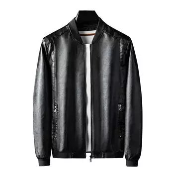 Мужская кожаная куртка большого размера зимой. Красивые мужские мужские куртки. Облегающая верхняя одежда. 8XL