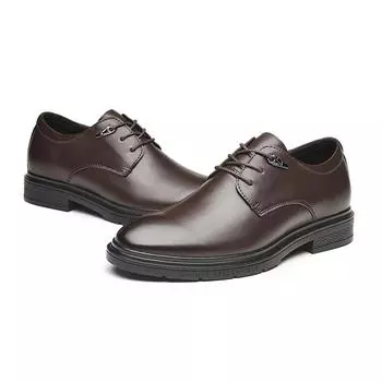 Мужская кожаная обувь для увеличения роста стельки 6 см мужская официальная деловая одежда офис 37