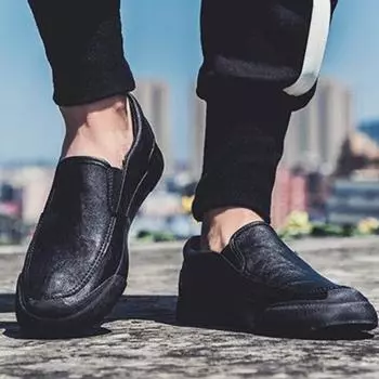 Мужская кожаная обувь, мода 2024 года, повседневные лоферы, мужская обувь, тренд, дизайнер, классика, оригинал, обычная, низкая цена, ПУ, удобные, для взрослых 37