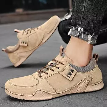 Мужская кожаная обувь Повседневные кроссовки Octopus 39 песочный