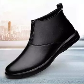 Мужская кожаная обувь Высокие ботильоны 41 темно-синий