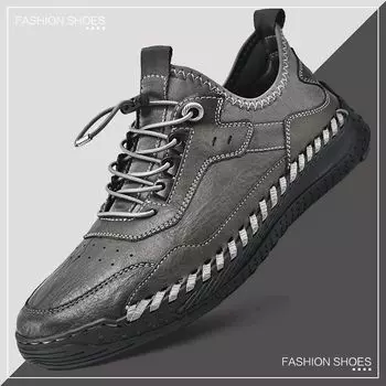 Мужская кожаная повседневная спортивная обувь 38
