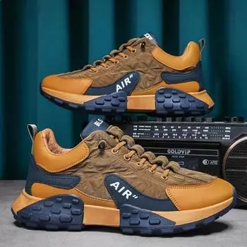 Мужская кожаная удобная обувь, дизайнерские кроссовки, мужская модная теннисная обувь, люксовый бренд, скейтборд, повседневная вулканизированная обувь для мужчин 2024 39 бежевый