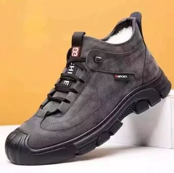 Мужская круглая голова искусственный ПУ повседневная родитель-ребенок мужская хлопковая обувь, тапочки, нескользящая мужская обувь производитель 39