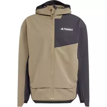 Мужская куртка Adidas Terrex Multi Soft Shell с высоким воротом и логотипом, оливковая IX1488 M