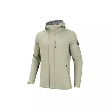 Мужская куртка Anta с флисовой подкладкой и толстым капюшоном с принтом в виде букв, цвет Dry-Olive 152417613-1 L