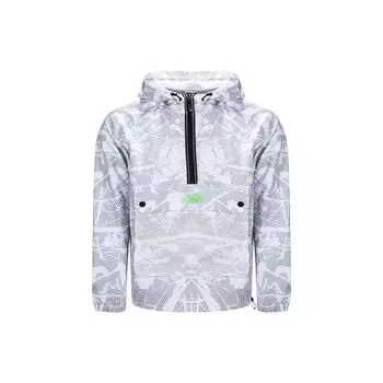 Мужская куртка Anta Tie-Dye с капюшоном и длинными рукавами на молнии, белоснежная 152138605-1 M