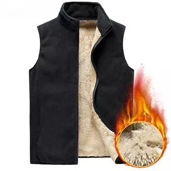 Мужская куртка без рукавов жилет мягкие жилеты повседневные пальто мужской бархатный шерстяной жилет мужской жилет мужской утепленный жилет большой размер 8XL M