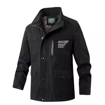 Мужская куртка большого размера из чистого хлопка, повседневная, свободного размера 6XL
