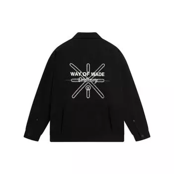 Мужская куртка-бомбер Li-Ning Wade Series с логотипом, черная AJMS065-1 XXL