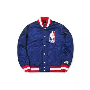 Мужская куртка-бомбер с мягкой подкладкой для скейтборда Nike SB X NBA, синяя AH3393-455 XXL