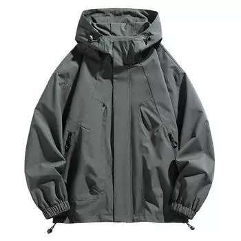 Мужская куртка-бомбер с тонкими секциями, большого размера, с воротником-стойкой, капюшоном и длинными рукавами, для активного отдыха на природе 6XL