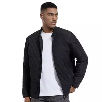 Мужская куртка-бомбер с застежкой-молнией, повседневные куртки с карманами на молнии, осенне-зимнее пальто, ветрозащитная теплая верхняя одежда для мужчин, рабочие куртки с воротником-стойкой и подкладкой M хаки