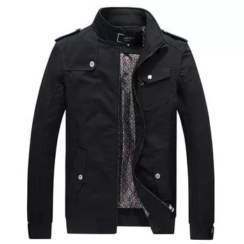 Мужская куртка, дизайнерская мода, хорошее качество, хлопок, тонкая повседневная мужская куртка, мужское пальто, большой размер 4xl M чёрный