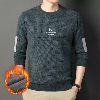 Мужская куртка Ferret Fuzz для мужчин на осень и зиму с флисом, утолщенная, теплая, свободная, повседневная, трикотажная основа M