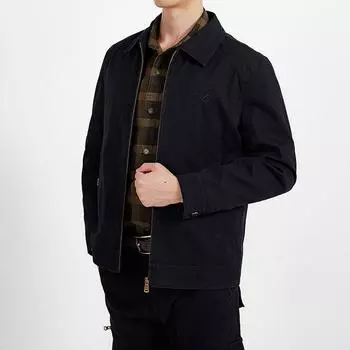 Мужская куртка из чистого хлопка, свободная одежда для папы 40-50 лет, куртка, мужская повседневная куртка для мужчин M