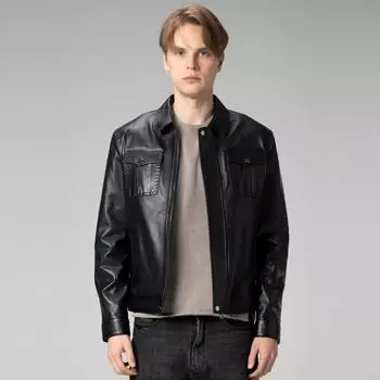 Мужская куртка из натуральной кожи, мужская куртка