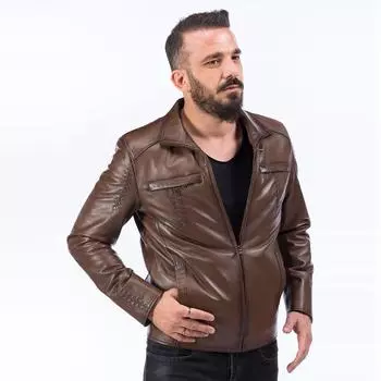 Мужская куртка из натуральной кожи, мужская куртка