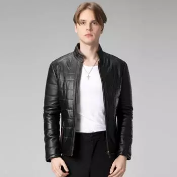 Мужская куртка из натуральной кожи, мужская куртка