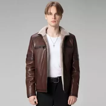 Мужская куртка из натуральной кожи, мужская куртка