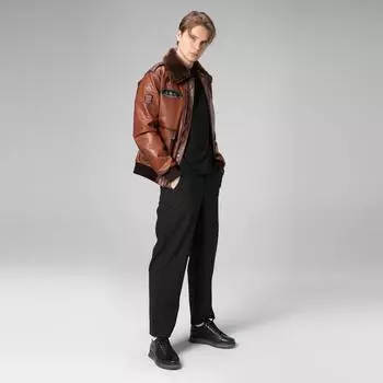 Мужская куртка из натуральной кожи, мужская куртка