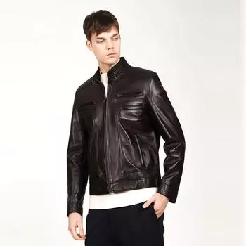 Мужская куртка из натуральной кожи, мужская куртка