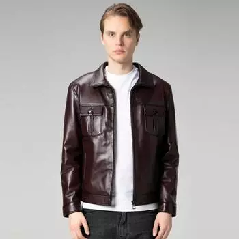 Мужская куртка из натуральной кожи, мужская куртка