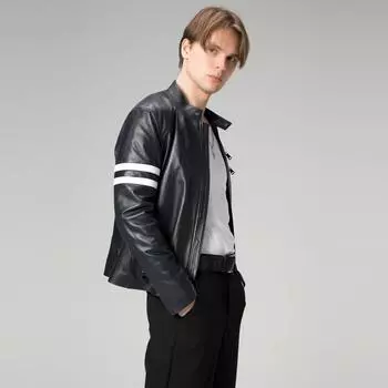 Мужская куртка из натуральной кожи, мужская куртка