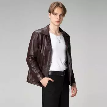 Мужская куртка из натуральной кожи, мужская куртка